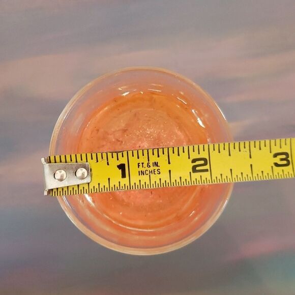 Vintage Avon SPARKLING SWIRL Red Transparent Candle & Goblet Holder - Picture 9 of 9